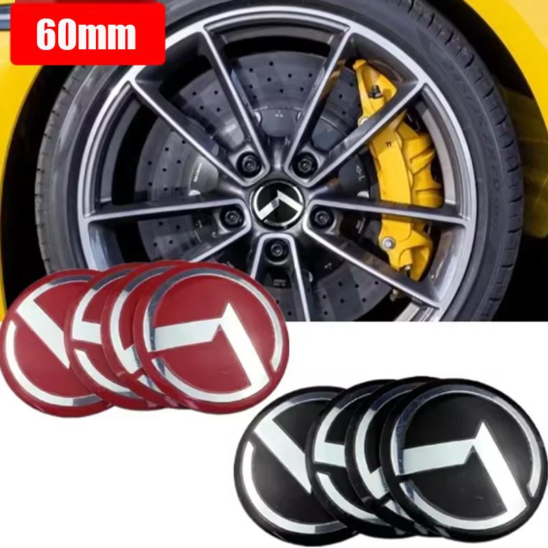 60mm 4PCS Car Wheel Center Hub Sticker Accessories for KIA K7 K9 K2 K3 K5 KX3 Rio Sportage Sorento Ceed RIO Soul Stinger BV3