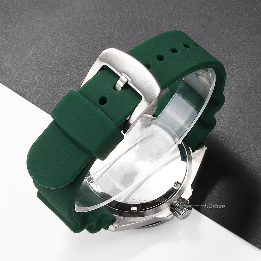 22mm Sport Silicone Watchband for Seiko Women Men Waterproof Diving Rubber Strap for Water Ghost Wrist Bracelet Accessories