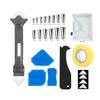 6 in 1 Silicone Caulking Tools 14Pcs Caulk Nozzle Applicator Finisher Kit Sealant Finishing Tool Grout Scraper