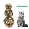 Silvervine Catnip Bell Ball Cat Toy Self-Play Teaser Chew Stick Kitten Toys Set