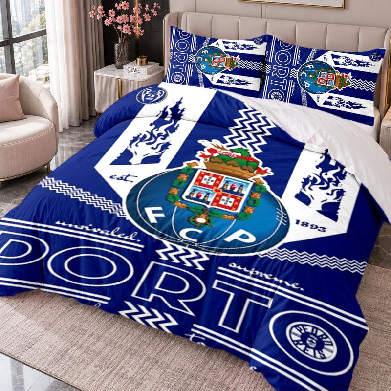 Porto 3Pcs Bedding Set Duvet Cover With Two Pillowcases For Bedroom Home Decoration