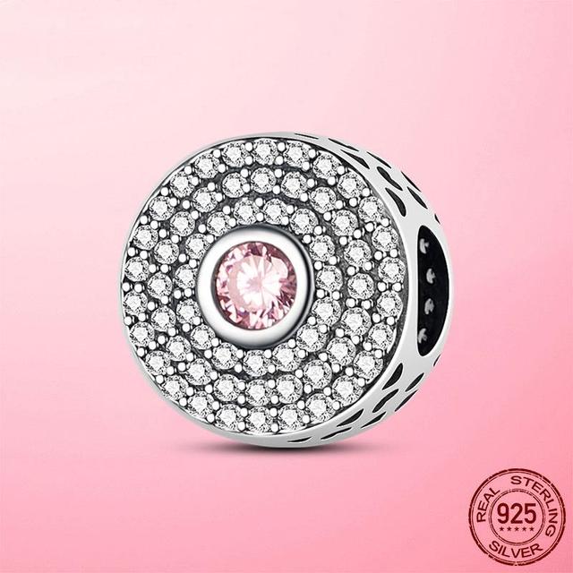 925 Sterling Silver O Pendant Love Heart Snake CZ Clip Charm Beads Fit Original Women Bracelet Bangle Silver 925 Jewelry