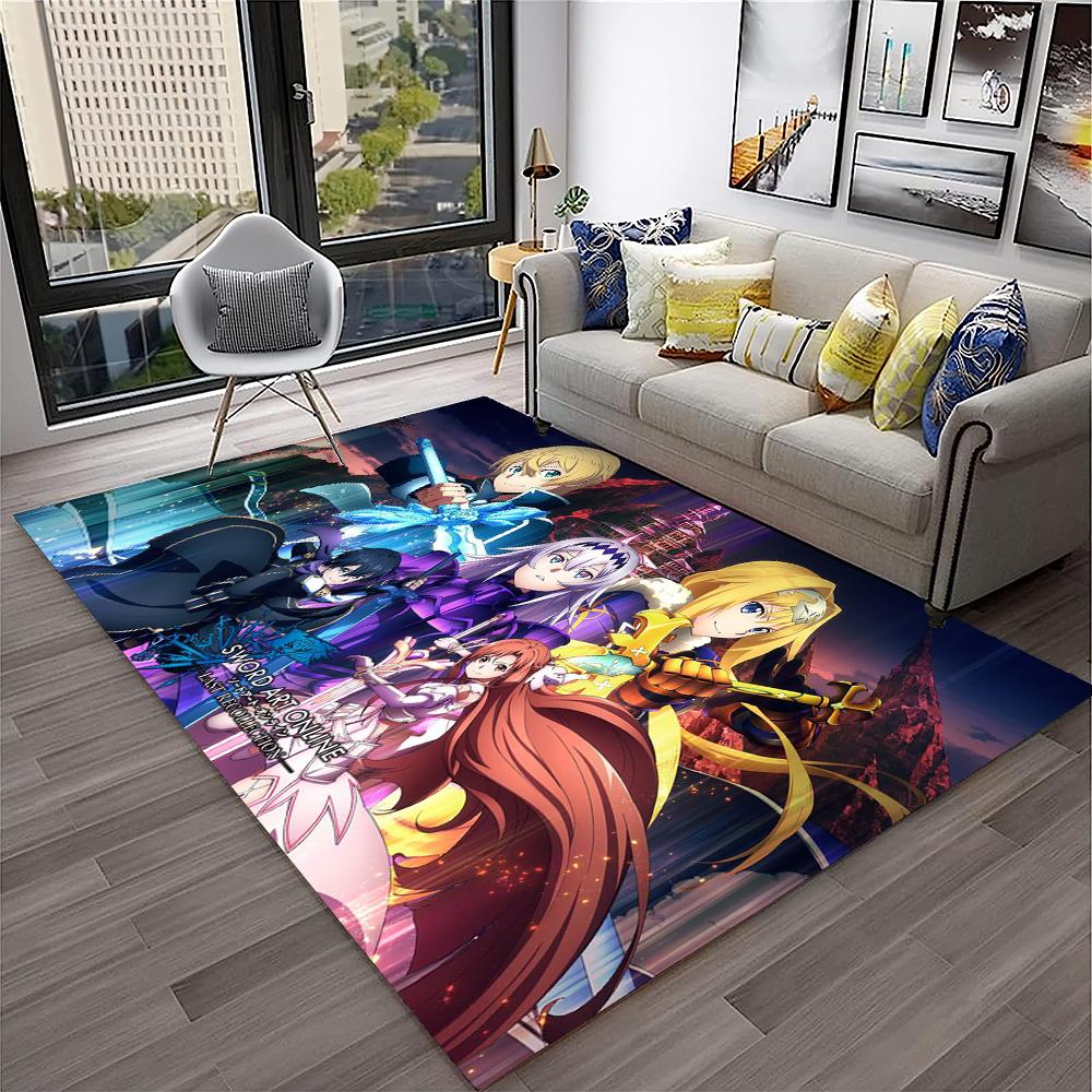 Sword Art Online SAO Новелла Мультфильм Ковер Коврик для Дома Гостиной Спальни Дивана Придверный коврик Декор, детский Ковер Нескользящий Напольный коврик