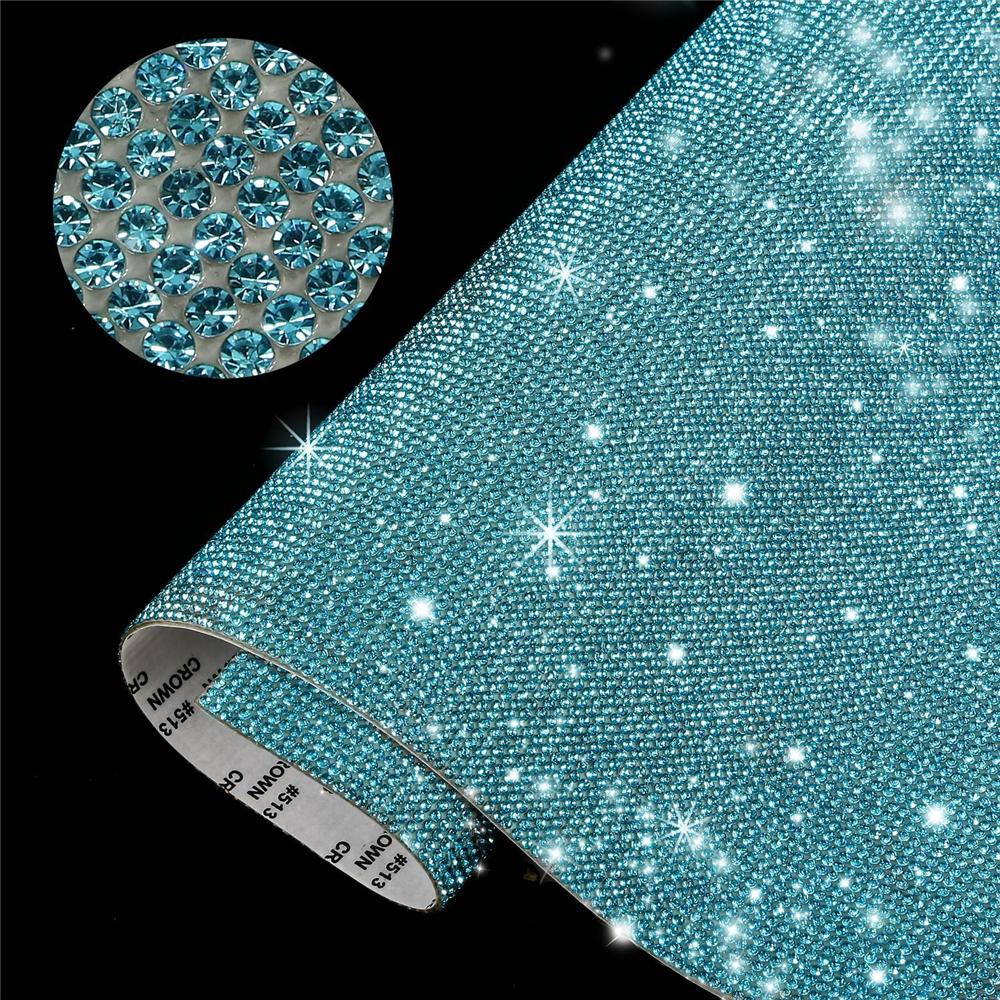 Car Decoration Home Decor Gifts Rhinestone Sheet Crystal Sticker Bling Paster Glitter Trim Applique