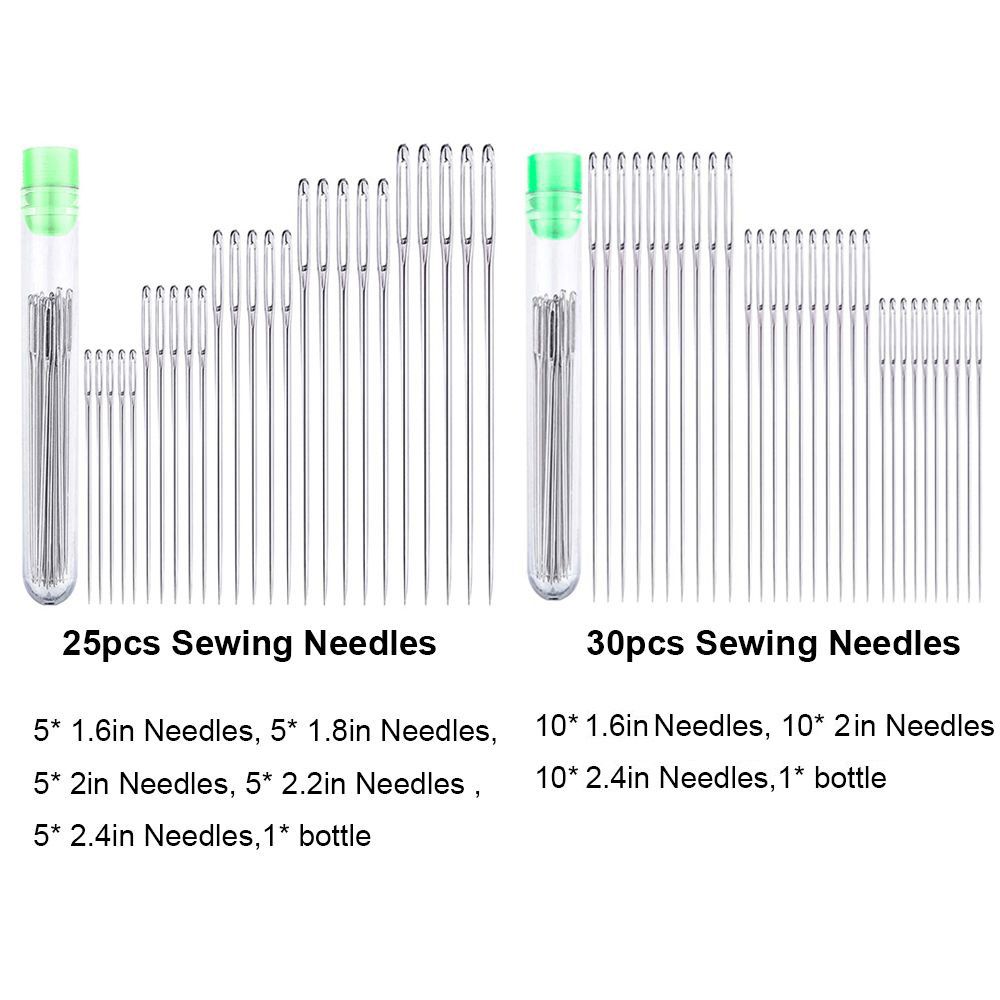 Иглы для вышивки крестом ручной работы Иглы для вышивания крестом с большим ушком Иглы для ручного шитья Тупые швейные иглы