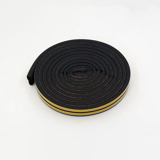 Уплотнительная лента 10 м, эластичная звукоизоляционная резиновая универсальная длинная дверная стопорная лента для раздвижных дверей