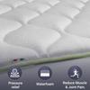 The White Stone Surmatelas Rafraîchissant avec Élastiques | Correcteur de Matelas avec Technologie Cooler et Propriétés Orthopédiques | Hauteur 4 cm 