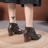 Модные женские туфли-челси с острым носком, ботильоны, средний каблук, массивная обувь, осень 2024, дизайнерские новые туфли для вечеринок, туфли-лодочки, брендовые туфли для платьев