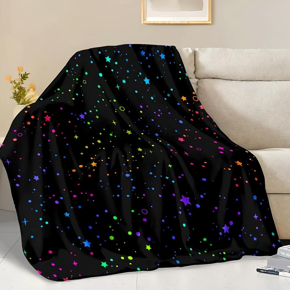 Декоративный плед с принтом «Звездная ночь» для дивана, кровати, декора дома, кемпинга, офиса и в качестве художественного подарка