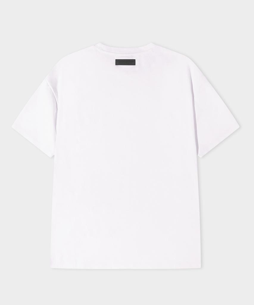 LEMAIN SECOND Semi Crew Neck Muscle Fit Plain Short Sleeve T-Shirt [Ivory]