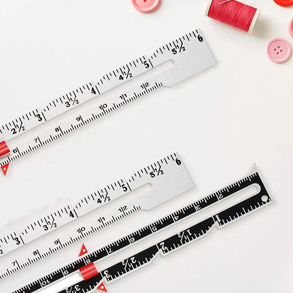 Многофункциональная линейка для шитья, алюминиевая, пластиковая, инструмент для пэчворка, линейка для квилтинга, вязания, рукоделия