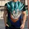 2026 Летняя Ретро Футболка Dragon Ball для Фитнеса Мужская Оверсайз 3D Печать Короткий Рукав Семейная Унисекс Детская Спортивная Футболка