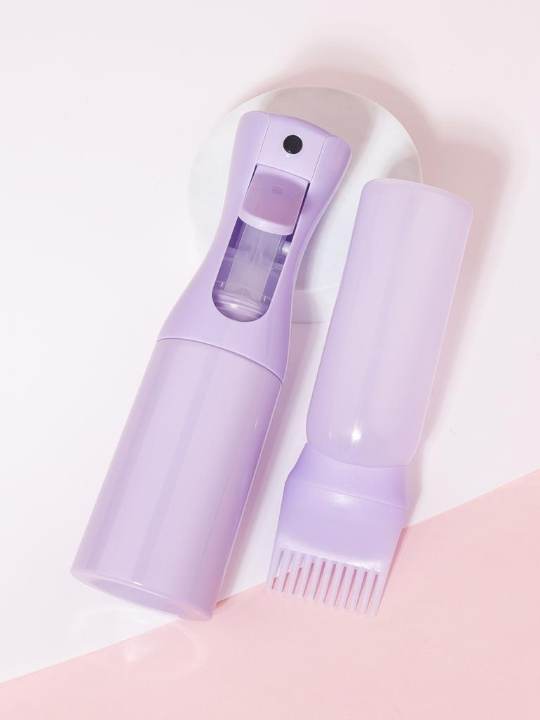 2 шт./набор 200 мл флакон-спрей с помпой для ухода за волосами, многоразовый, для шампуня, для ванны, с расческой-ремнем, набор для парикмахерской, специально для париков из натуральных волос