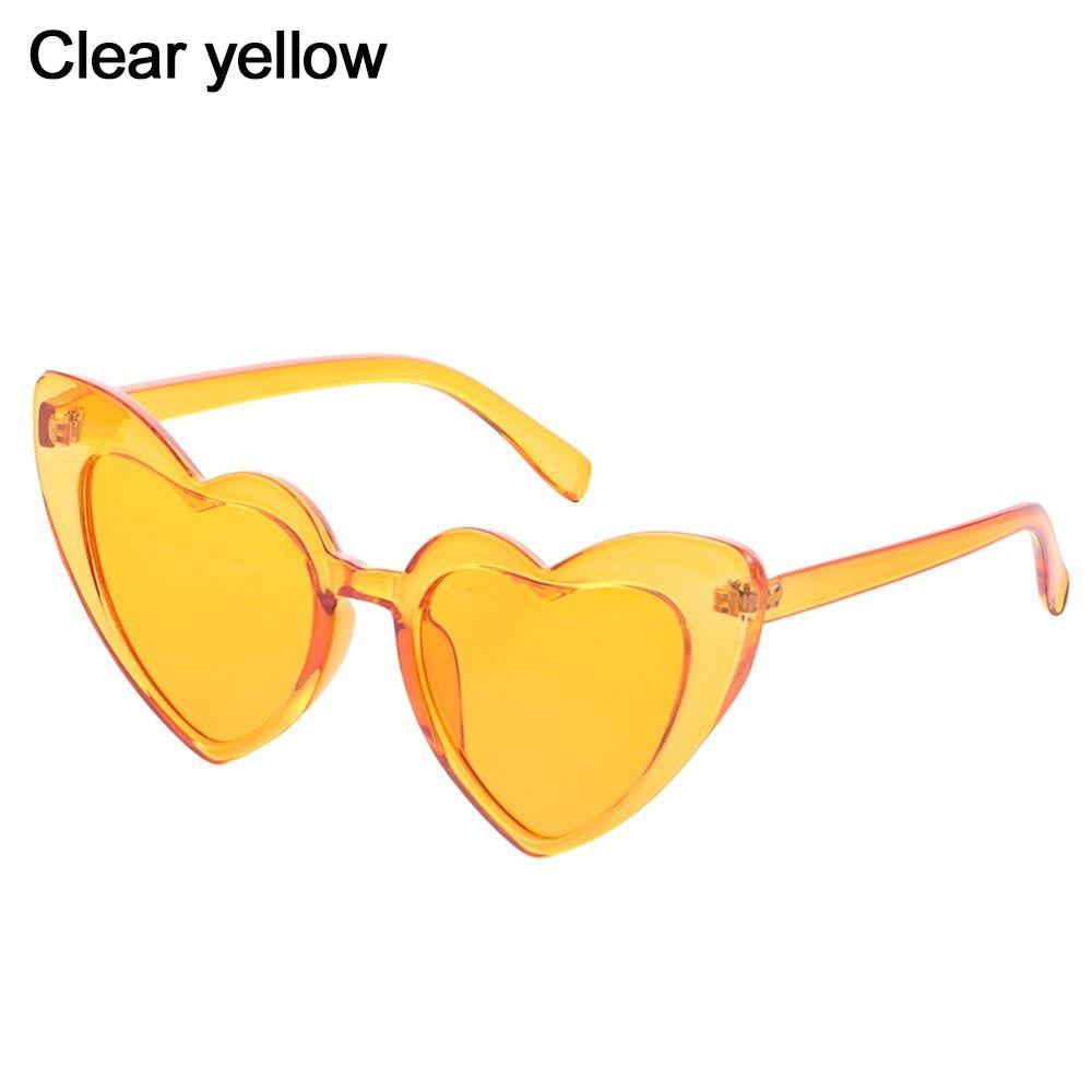 Accessories Women Clout Goggle Heart-Shaped Sunglasses Vintage Sunglasses UV400 Protection Eyewear