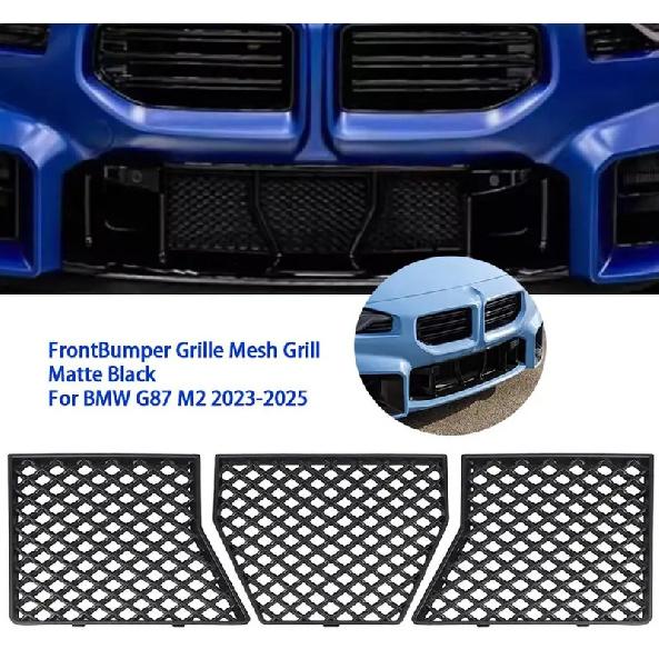 3 Pack Car Front Bumper Grille Mesh Kit Designed For Seamless Integration And Enhanced Airflow For BMW G87 M2 -2025 Car Part