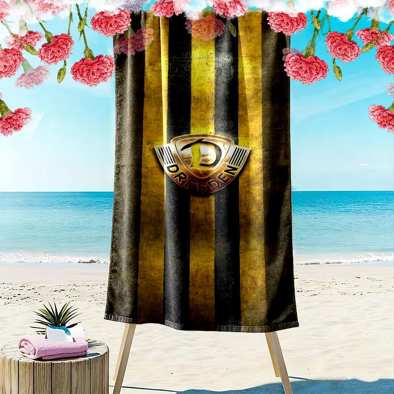 Dynamo Dresden Print Beach Towel, Large Soft Quick Dry Towel for Beach Camping Swimming