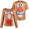 Animated Film Couple's Cosplay Costume T-shirts With Cartoon Face Prints Long-sleeve Short-sleeve Funny Summer Loungewear Tops