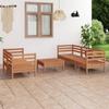 Day and Night - Day and Night Garden Furniture Set 6 Pieces Solid Pine Wood Honey Brown