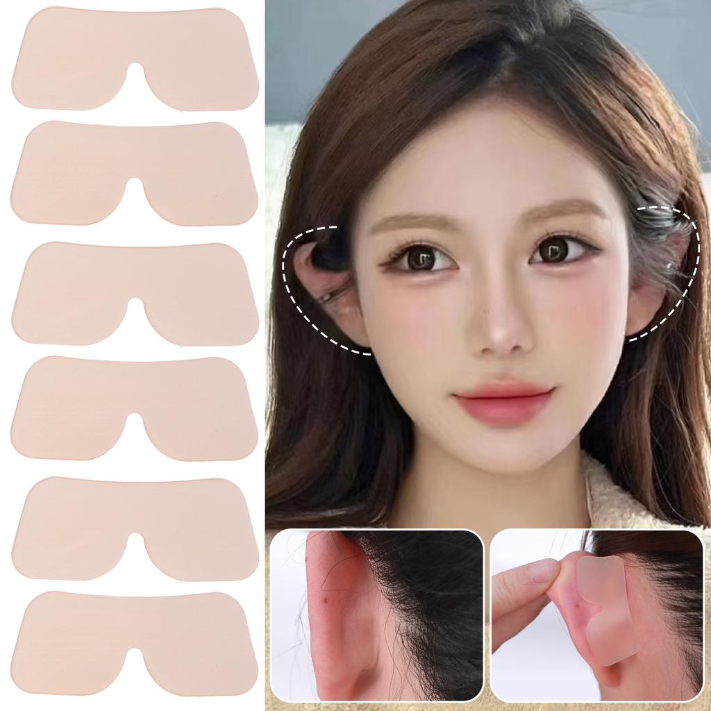 4/20pairs Butterfly-Shaped Elf Ear Stickers Cosmetic Corrector Self Adhesive Correction Patch Silicone Patches Tape Ears Primer