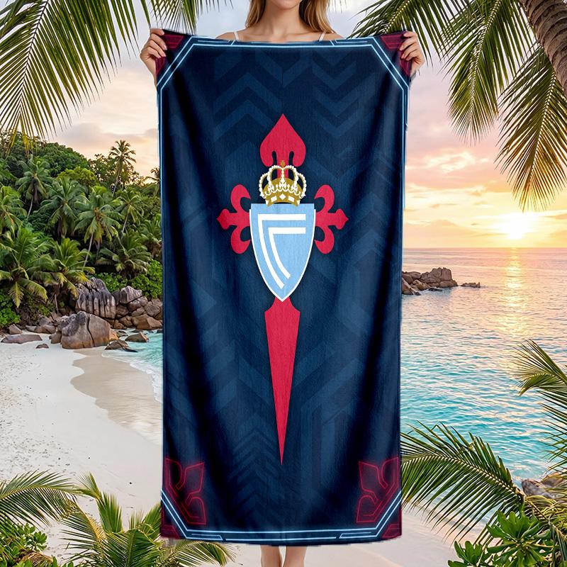 Celta Vigo FC print Quick Dry Beach Towel Microfiber Absorbent Portable Travel Swimming Towel