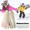 Зимние лыжные перчатки, ветрозащитные термоперчатки, теплые перчатки для спорта на открытом воздухе в холодную погоду с сенсорным экраном для мужчин и женщин