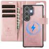 2-in-1 Magnetic Detachable Wallet Case for Samsung Galaxy S25/S25 Plus/S25 Ultra/S25 Edge - PU Leather, Card Slots, Wireless Charging, 360° Protection