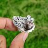 Gift For Women Stackable Adjustable Ring 925 Silver Natural Coconut Jasper