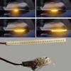 2 шт. 7" 32 LED Янтарная полоса последовательного перетекающего сигнала поворота на зеркало заднего вида автомобиля