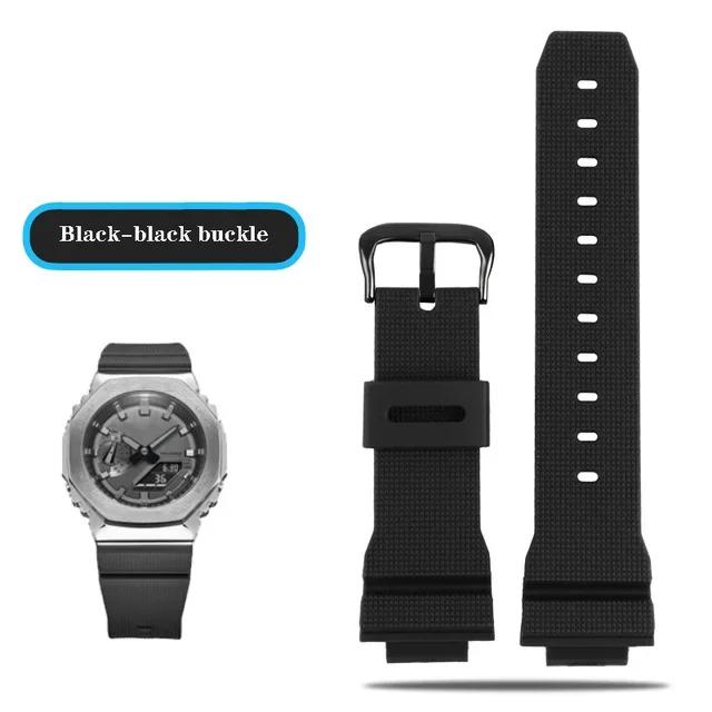 Ремешки для часов Casio G-Shock GM-2100 GM-S2100 GA-2100 GM-5600/GA5600 силиконовые мужские спортивные водонепроницаемые аксессуары для часов ремешок