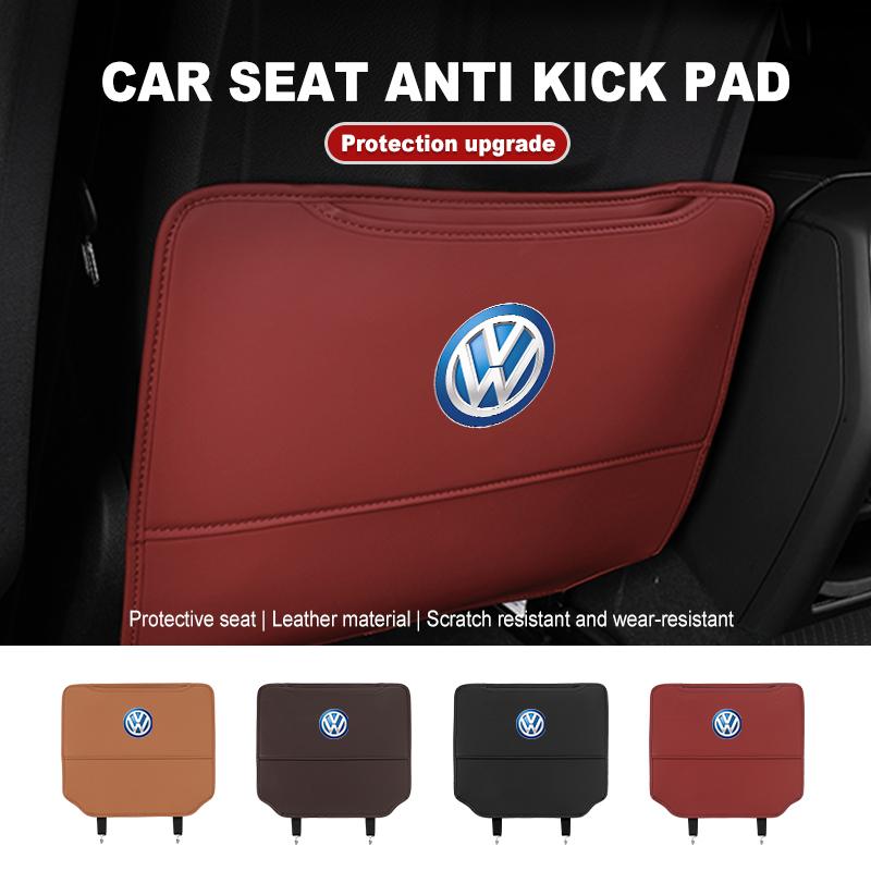 BIG1 Leather Car Seat Backrest Protection Anti-kick Mat Accessories For Volkswagen VW Scirocco Passat Polo B5 B6 B7 CC Tiguan Sharan