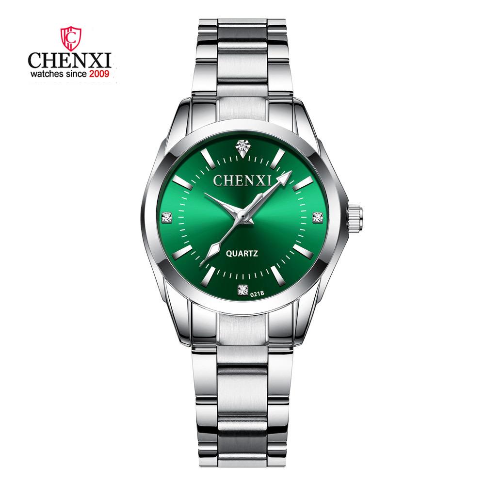 Fasinon Elegant Women Casual Watches Pink Rhinestone Simple Minimalism Lady Quartz Wristwatch 3ATM Waterproof CHENXI Brand Clock