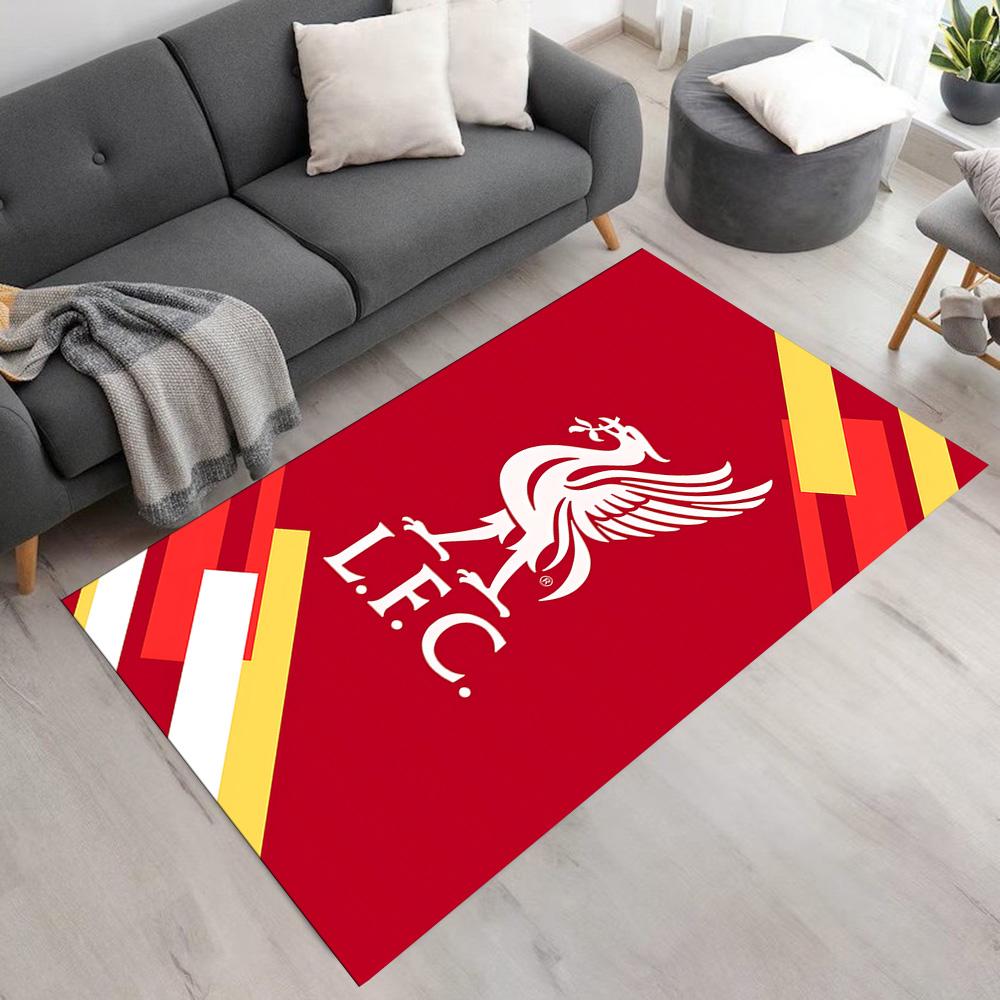 Liverpool FC Crest Floor Rug Office Rug Suitable for Decorate room Outdoor Study room Playrooms Antislip Carpet Anime Office Decor