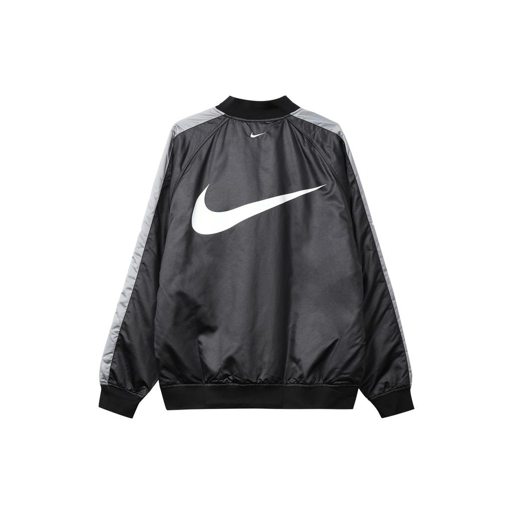 Nike Reversible Casual Swoosh Cotton Jacket Men Outerwear Black DO2889-010