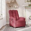 VidaXL Reclining Massage Armchair Bordeaux Red Fabric 371742