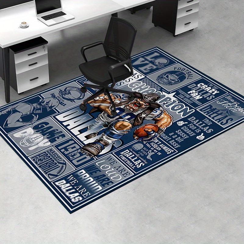 Office Carpet Dallas Football Fanatic Couch Rug, Chair Mat Protection