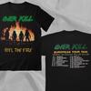 Футболка Overkill Band Feel The Fire 1986 Европейский Тур Размер S-3XL Унисекс