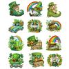 12Pcs St Patricks Day DIY Diamond Painting Magnets Kits Diamond Art Stickers Refrigerator Painting Kits for Beginners Home Decor