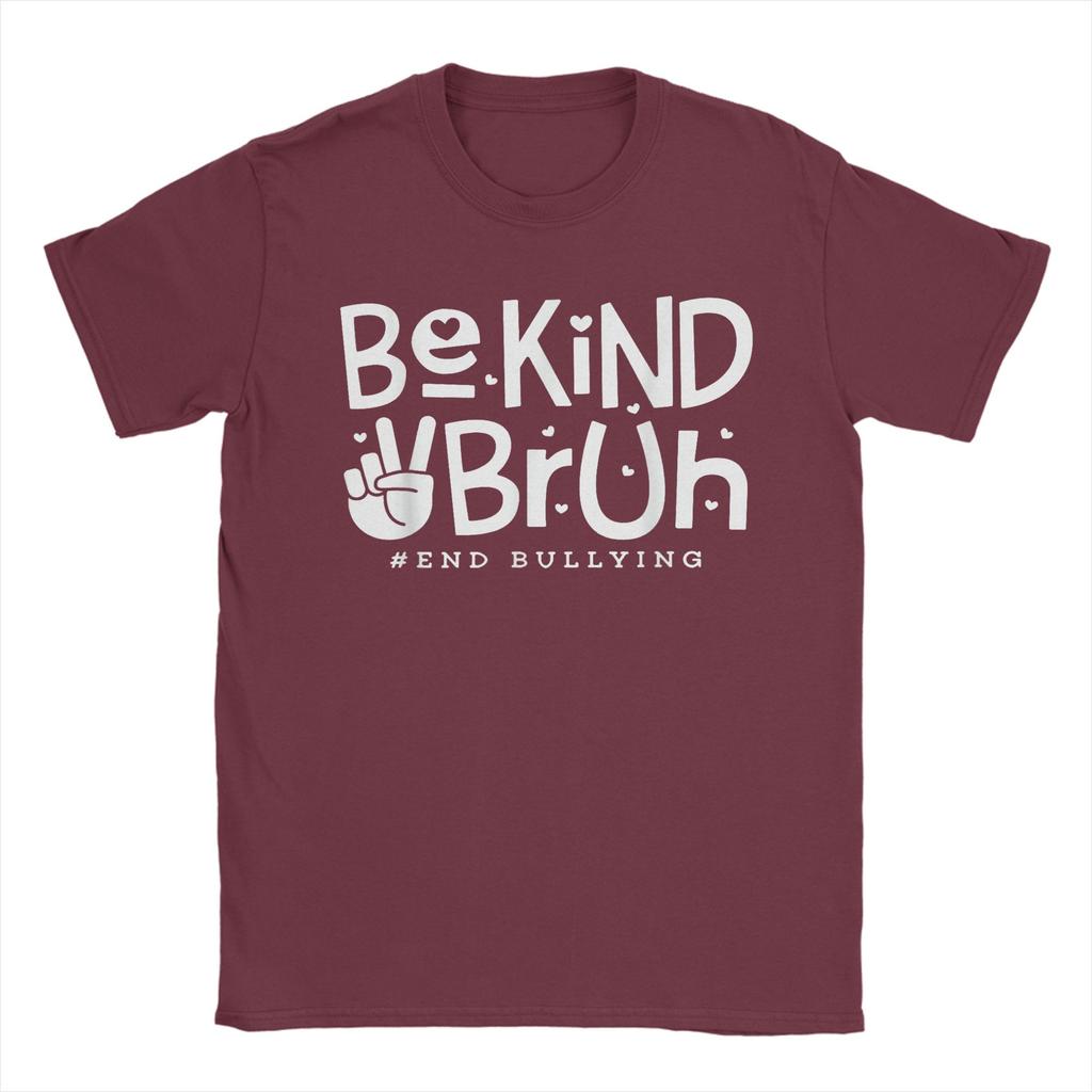 Unity Day Orange Shirt Anti Bullying Be Kind Bruh Kindness T-Shirts for Men T Shirts  Short Sleeve Tee Shirt Graphic Clothes