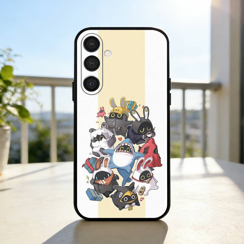 Чехол для телефона Bangboo из игры Zenless Z-Zone Zero для Samsung A73,72,71,A52,51,40,41,A22,A32,31,A13, Мягкий черный корпус