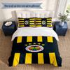 Fenerbahce SK 3‑Piece Bedding Set Soft Microfiber Duvet Cover Pillowcases Comfortable Bed Linen for Bedroom Decoration