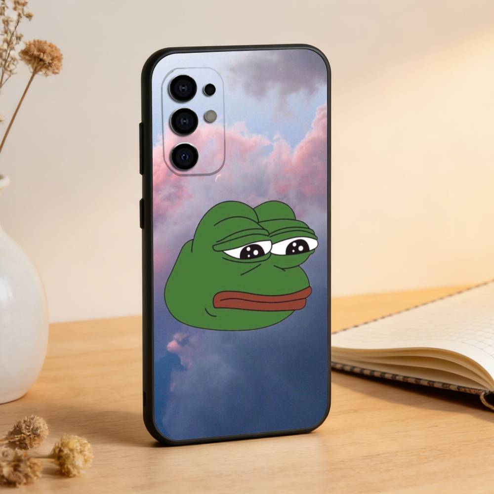 Смешной Чехол Для Телефона Лягушонок П-ПЕПЕ Для Samsung S25,S24,S21,S22,S23,S30,Ultra,S20,Plus,Fe,Lite,Note,10,Черный Чехол
