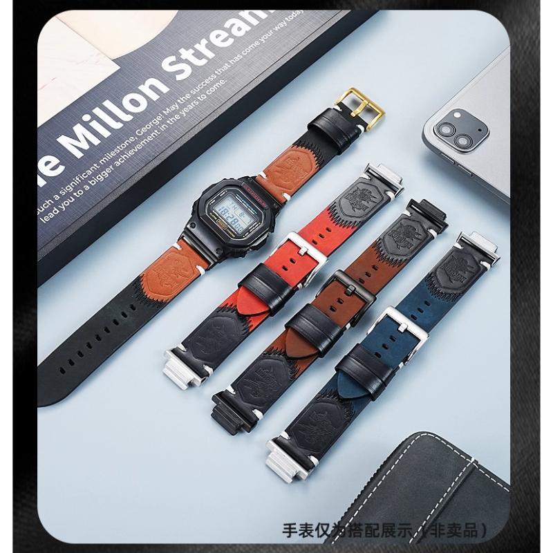 GA2100 Ретро ремешок для часов из коровьей кожи Для Casio G-SHOCK GA-2100 2110 GBM-2100 Модифицированный браслет из натуральной кожи мужской ремешок Аксессуары