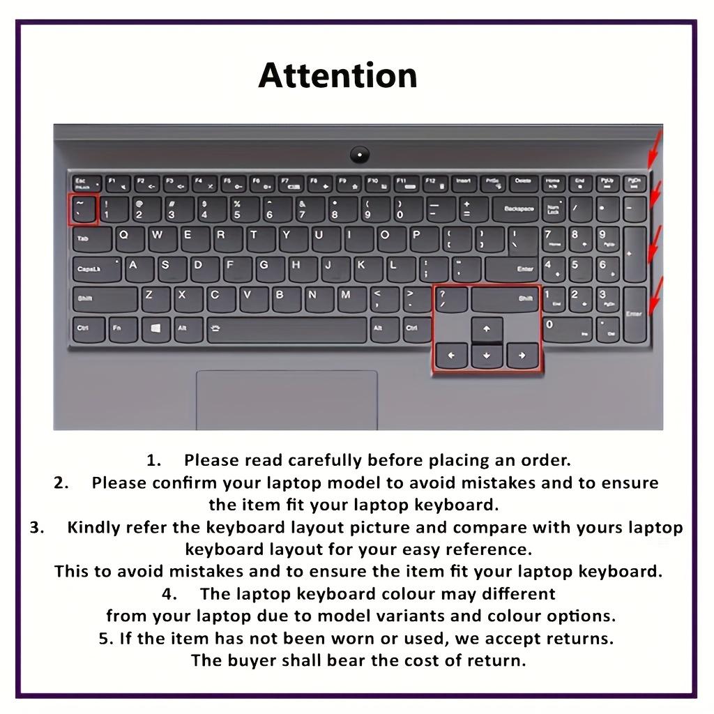 Силиконовая накладка на клавиатуру 15,6-дюймового ноутбука, защитный чехол для клавиатуры, ультратонкий, подходит для Lenovo Legion R7000 R7000P Y7000 Y7000P R9000 Y9000P