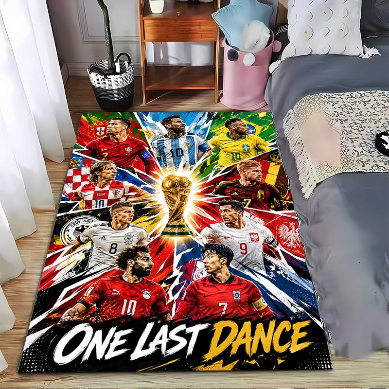 "Soccer Stars carpet Set with Trophy" carpet set (1 duvet cover, 2 pillowcases, duvet not included)