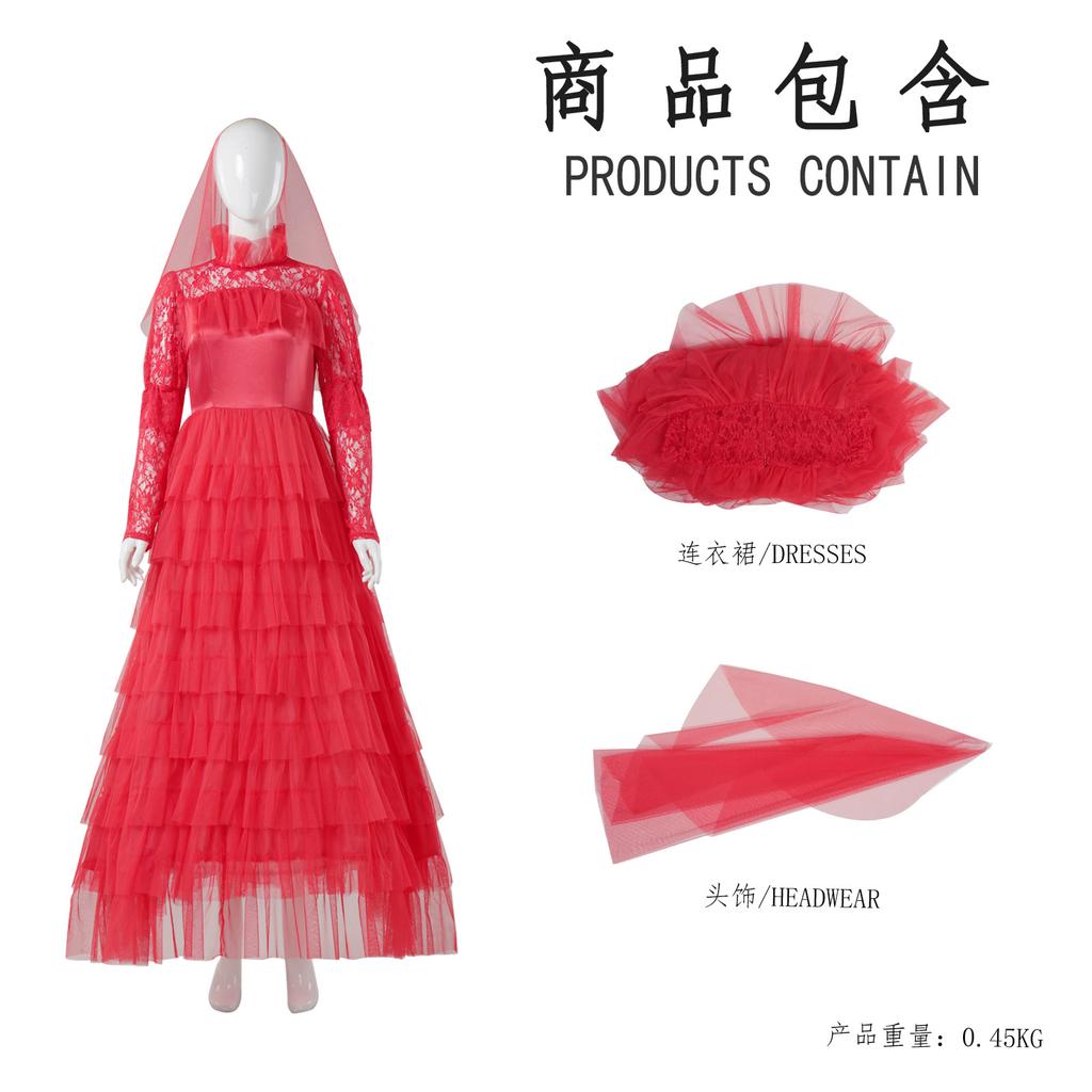 Хэллоуин Косплей Костюм для Пары Лидия Свадебное Платье Костюм Мастера Косплей Наряды для Мужчин Женщин Карнавальная Вечеринка