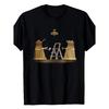 Men's Dalek Restoration Scene T-Shirt - Retro Sci-Fi Gift Suitable for Year-Round Wear, Dalek-Themed Casual Crew Neck Tee, Machine Washable Loose Fit