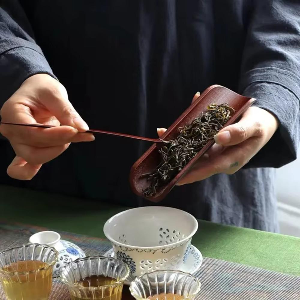 Natural Bamboo Tea Scoop Handmade Tea Needle Durable Tea Accessories Set office