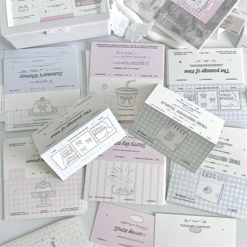 10Pcs 13cm Candy Color Folding Card Head Kawaii Girl Kpop Idol 3-inch Photo Card DIY Packing Bag Decorative Card Top