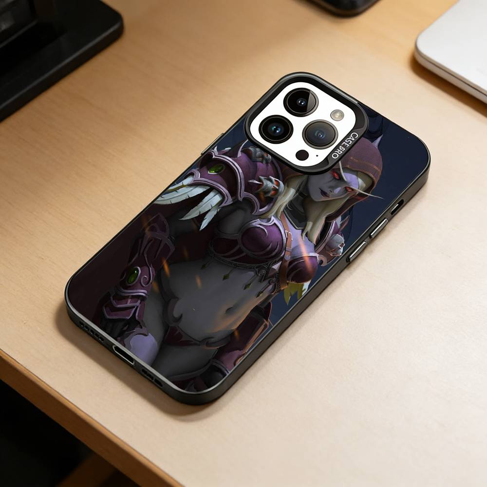 Чехол для телефона Game-W-World of W-Warcraft для iPhone 17,16,15,14,13,12,11 Plus,Pro Max,XS, Цветной Серебристый Черный Чехол