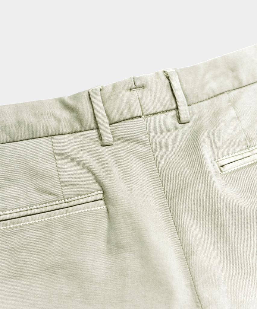 BIRBANTE Natural Garment-Dyed Stretch Pants - Ecru